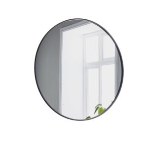 Round Simplistic Mirror 100cm x 100cm - Black