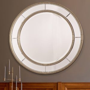 Laura Ashley Nolton Round Mirror With Distressed Glass Edging