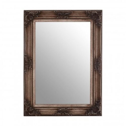Antoine Wall Bedroom Mirror In Antique Silver Frame MirrorsToday.co.uk