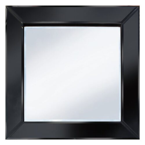 Brilliance Black 60×60 Square Wall Mirror MirrorsToday.co.uk