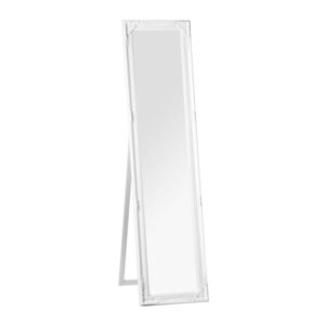 Chacota Floor Standing Cheval Mirror In Vintage White Frame