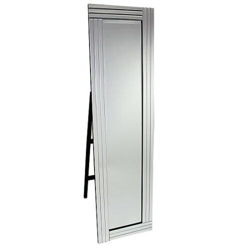 Cheval Triple Bar Floor Standing Mirror in Silver MirrorsToday.co.uk