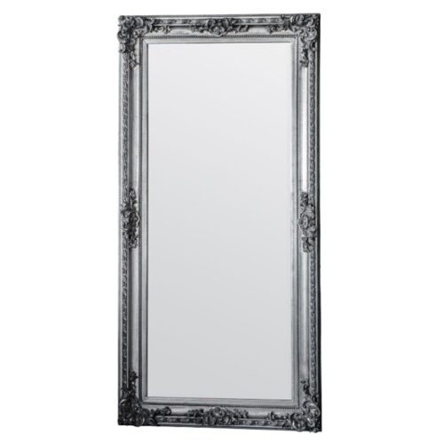 Avalon Wooden Leaner Floor Mirror In Silver MirrorsToday.co.uk