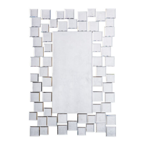 Dania Bevelled Wall Mirror In Silver MirrorsToday.co.uk