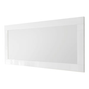 Raya Wall Mirror With White High Gloss Frame