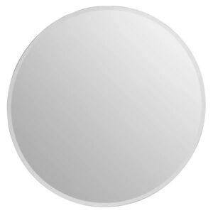 Sanford Large Round Wall Mirror With Mirrored Frame