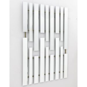 Parole Bevelled Wall Mirror In Champagne Iron Frame