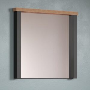 Ennis Hallway Wall Mirror In Natural Wooden Frame