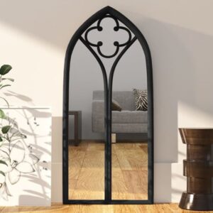 Moena Decorative Cheval Mirror In Black